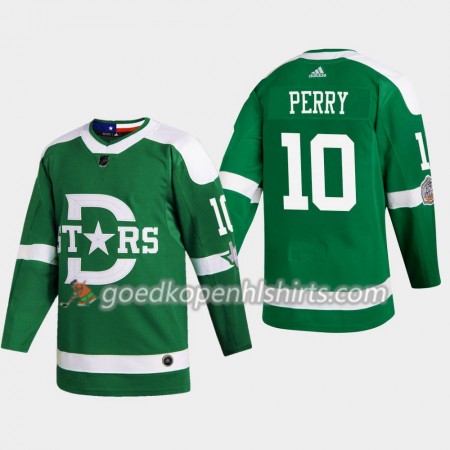 Dallas Stars Corey Perry 10 Adidas 2020 Winter Classic Authentic Shirt - Mannen